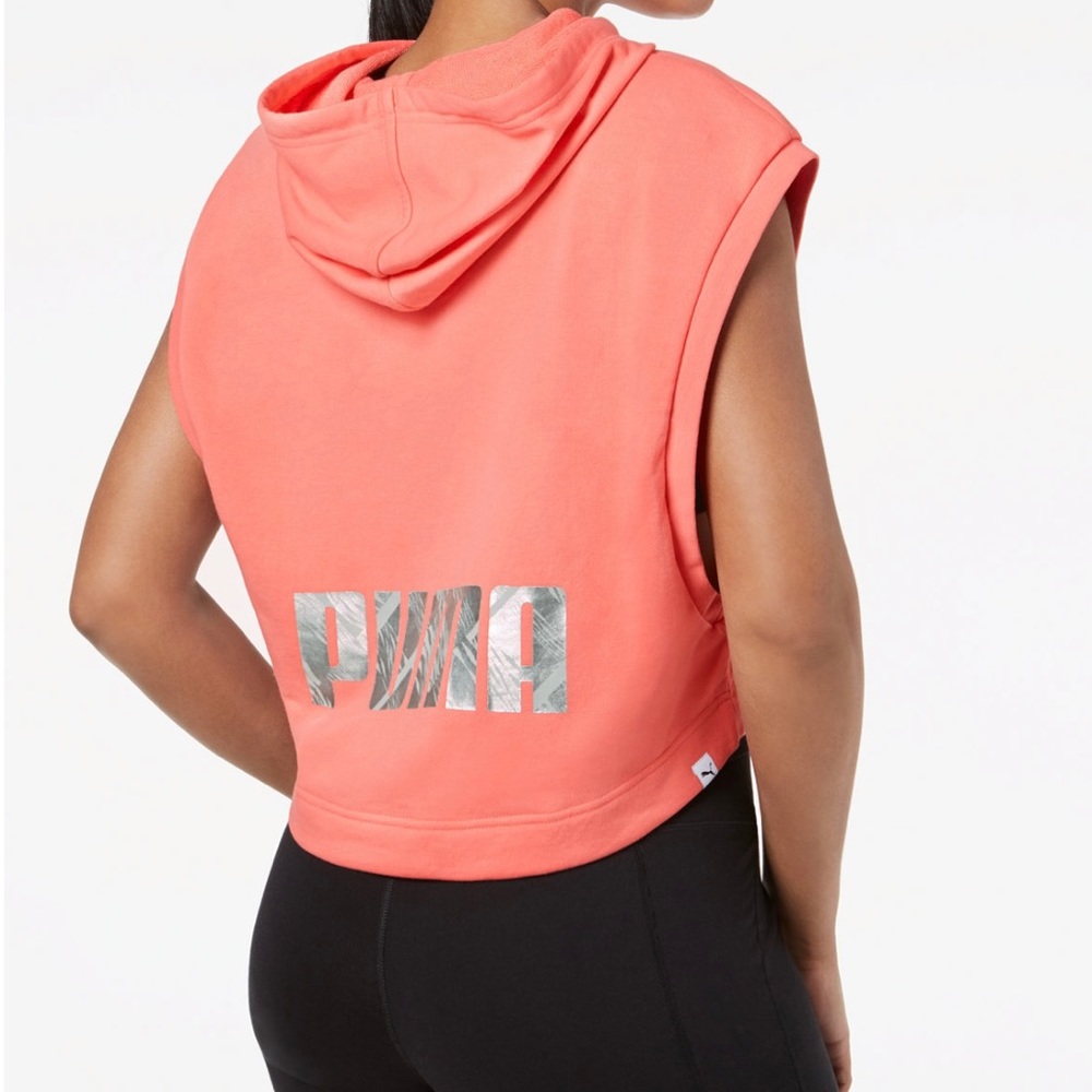 Cropped PUMA Sleeveless Hoodie
